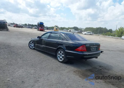 2001 Mercedes-Benz S 600 из США, поврежденный, VIN WDBNG78J51A211356